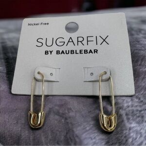 Sugarfix by Baublebar Gold Tone Safety Pin Threader Earrings